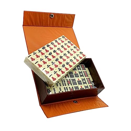 LRXIYODE Chinesisches Mahjong-Spiel Tragbares Mahjong Unterwegs Klassisches Partyspiel in Box Feine Verarbeitung Glatte Oberfläche LRXIYODE Chinesisches Mahjong-Spiel Tragbares Mahjong Unterwegs Klassisches Partyspiel in Box Feine Verarbeitung Glatte Oberfläche von LRXIYODE