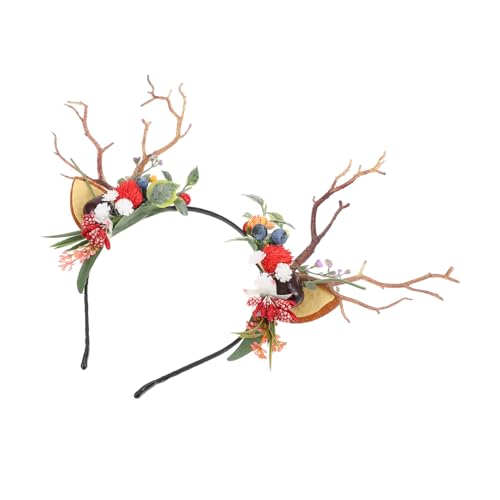 LRXIYODE Weihnachten Haarreif Geweihkopfband mit Künstlichen und Beeren Party Kopfschmuck für Damen und Mädchen Festliches Xmas Haarband für Karneval und Kostümfeier LRXIYODE Weihnachten Haarreif Geweihkopfband mit Künstlichen und Beeren Party Kopfschmuck für Damen und Mädchen Festliches Xmas Haarband für Karneval und Kostümfeier von LRXIYODE