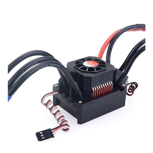 LSFWJP Wasserdichter 25A 35A 45A 60A 80A 120A 150A ESC Brushless Senseless Speed ​​Controller T / XT60 Stecker for 1/8 1/10 1/12 1/20 RC Car (Color : 35A ESC Tplug) von LSFWJP