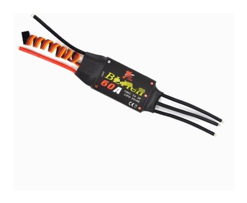 LSFWJP for BLHeli Bürstenlosen ESC 12A 20A 30A 40A 50A 60A 80A mit UBEC for Quadcopter Flugzeug Modell Fixed Wing Multi-Achse DIY FPV RC Drone (Color : 60A ESC) von LSFWJP