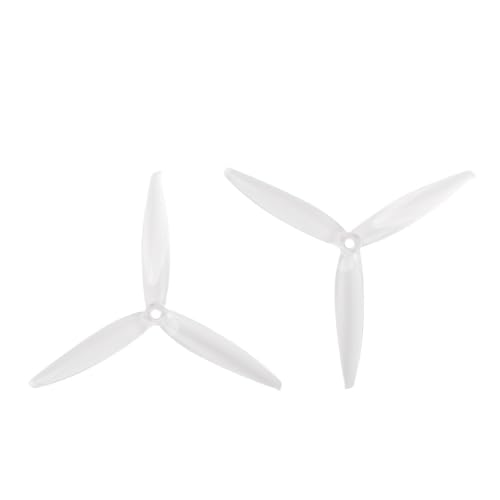 LSFWJP for Gemfan 2 Paar 5 Farben 7040 7,0x4,0 FPV PC 3 Propeller Prop Blade CW CCW Welle durch die Maschine mehr Spezialmotor 2407 (Color : Transparent 2pair) von LSFWJP