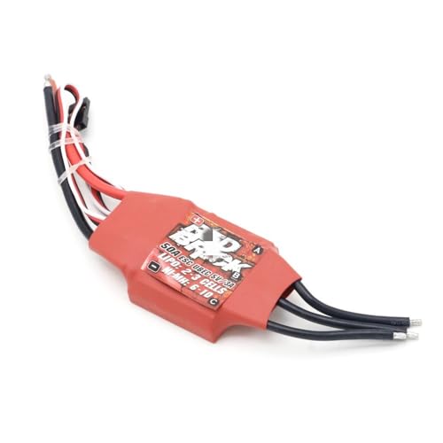 LSFWJP for Red Brick 50A 70A 80A 100A 125A 200A Bürstenlosen ESC Elektronische Geschwindigkeit Controller 5V/3A 5V/5A BEC for FPV Multicopter (Color : 50A ESC 2-3S) von LSFWJP