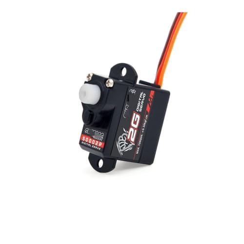 LSFWJP for Surpass Hobby 2g 3,7g 4,3g 6g 8g Micro Digital Mini Servo Metall und Kunststoff Getriebe for Rc Drone Flugzeug Starrflügel Auto Roboter (Color : S0002P 2g) von LSFWJP