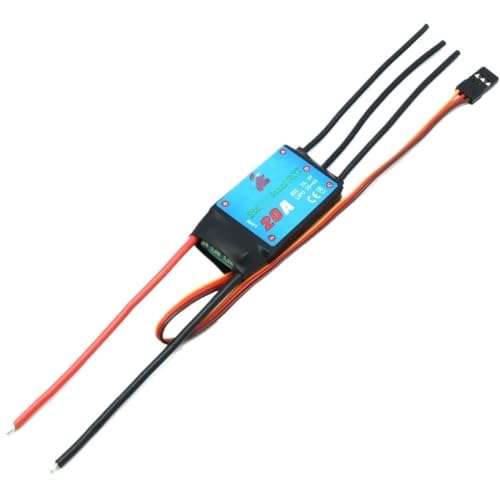 LSFWJP for ZMR for Bidirektionale 12A/20A/30A/40A/50A/60A/80A for Bidirektionale Bürstenlosen ESC for Fernbedienung Auto Pneumatische Unterwasser Propeller (Color : 20A (2-4S)) von LSFWJP