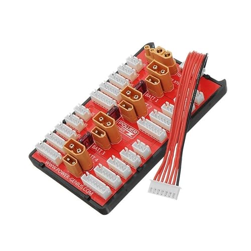 Rc 2-6S 2-8S T / XT60 / XT90 / XT30 /JST Lipo Batterie Parallel Lade Board for Imax B6 B6AC B8 Schnell Ladung for Rc Modelle (Color : XT60 and XT30) von LSFWJP