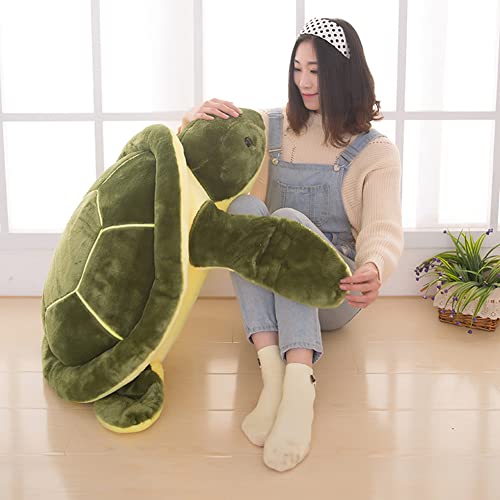 40cm Schildkröte Kuscheltier, Gefüllte Schildkröte Plüschtier Groß Turtle Plush Schildkröte Grün Stofftier Kuscheltier Schildkröte Weiches Flauschiges Plüschtier Spielzeug für Bett Auto und Zuhause von LSGGTIM