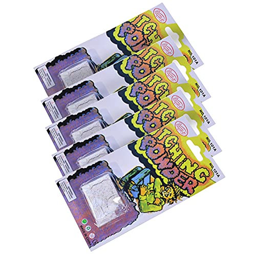 Juckpulver, 5 Stück Itching Powder Prank Juckendes Pulver Extrem Stark Gag-Streich Shocking Kit, Ungiftig Shocking Gum Packs Witz Trick Gag lustiger Witz,Trap Practical Joke Trick Toy Geschenk von LSGGTIM