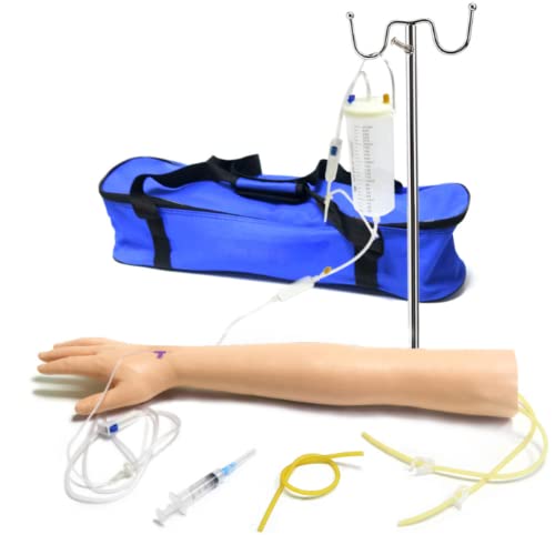 LSOAARRT Training Injektionsarm Phlebotomie intravenöse Infusion Übungskit Venenpunktionskrankenschwester Training Blutentnahme Arm Modellkit von LSOAARRT