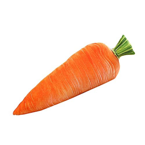 LSSHPZLFC 3D-Gemüse-Wurfkissen, Lustiges Essenskissen, Weiche Mädchenkissen, Kissen, Niedliches Plüsch-Stofftier, Schlafsofa, Dekoratives Geschenk for Kinder, Mädchen, Jungen(Carrot) von LSSHPZLFC