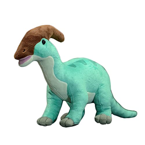 LSSHPZLFC Blauer Parasaurus Dinosaurier Plüschtier Simulation 16 Zoll Parasaurolophus Dinosaurier Stofftier Geschenke for Kinder Geburtstag von LSSHPZLFC