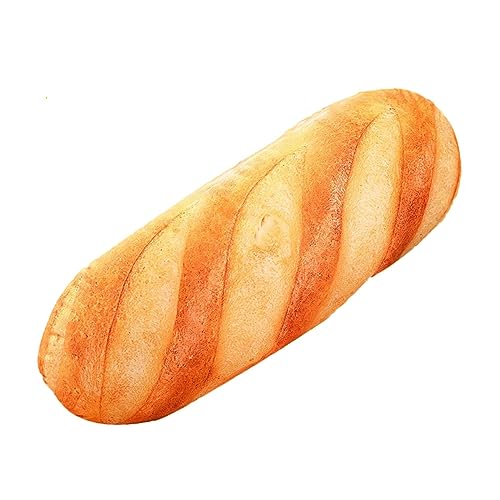 LSSHPZLFC Butter Toast Brot Essen Kissen Lendenwirbelsäule Rückenkissen Stofftier Lustige Burrito Kissen Essen Stofftier for Büro Zuhause Kissen Dekoration(50cm) von LSSHPZLFC