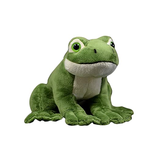 LSSHPZLFC Frosch-Plüschtier, 15,7 cm, Grüner Frosch, Stofftier, Lebensecht, Amphibien-Reptilien-Plüschkissen, Umarmungsspielzeug, Geschenke for Kinder, Heimdekoration von LSSHPZLFC