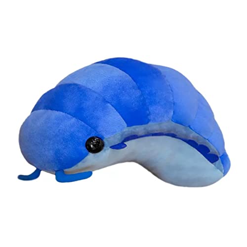 LSSHPZLFC Isopod Plüschtiere Pill Bug Gefüllte Weiche Tiere Kissen 19 Zoll Rückseite Niedliches Und Lustiges Wurfkissen Insektenpuppe Kinderspielzeug Mädchen Jungen Geschenk(Blue,30cm) von LSSHPZLFC