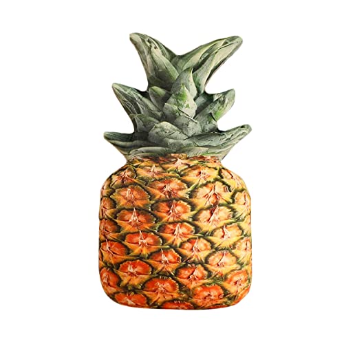 LSSHPZLFC Niedliche, Mit Früchten Gefüllte Kissen, Kinderkissen, Gefüllte Wassermelonen-Plüschtiere, Superweiche Mädchenkissen, Ananas-Durian-Kissen, Sitzcouch-Ornamente(Pineapple) von LSSHPZLFC