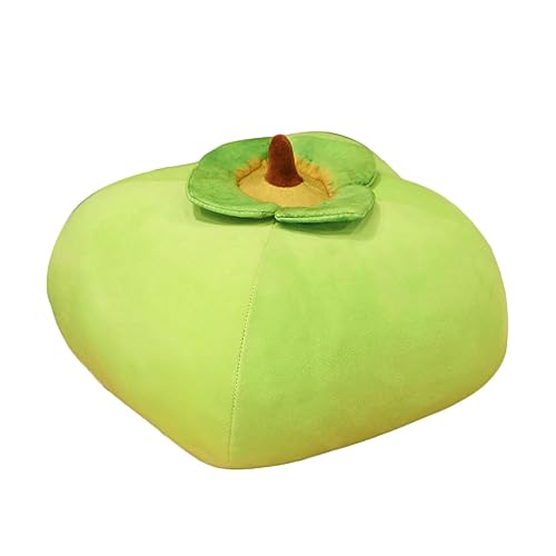 LSSHPZLFC Persimmon Plüschkissen Puppe Persimmon Gefülltes Plüschtier Niedliches Obstkissen Cartoon Kissen Puppenspielzeug for Kinder Jungen Mädchen Freunde Geburtstagsgeschenk(Green,30cm) von LSSHPZLFC