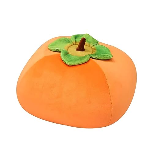 LSSHPZLFC Persimmon Plüschkissen Puppe Persimmon Gefülltes Plüschtier Niedliches Obstkissen Cartoon Kissen Puppenspielzeug for Kinder Jungen Mädchen Freunde Geburtstagsgeschenk(Orange,30cm) von LSSHPZLFC