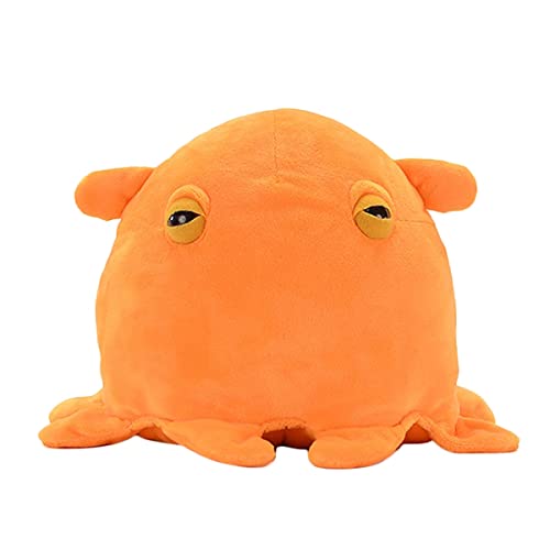 LSSHPZLFC Simulation Oktopus Plüschtier, 10,6 Zoll Orange Grimpoteuthis Stofftier, Meeresmollusken Puppe Geschenke Geburtstag for Kinder von LSSHPZLFC