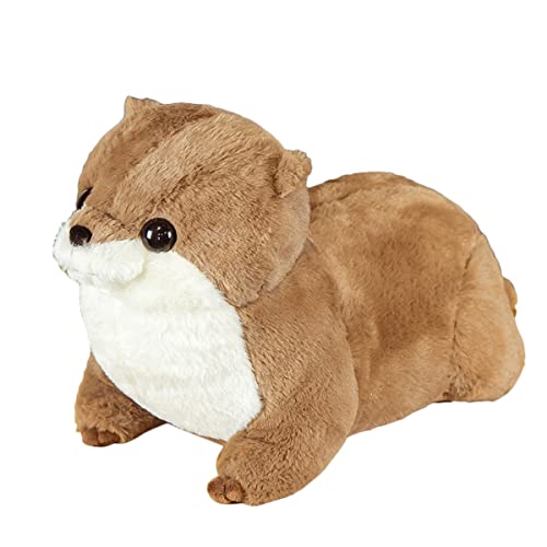 LSSHPZLFC Simulation Otter Stofftier, Niedliche Seeotter Wildtiere Plüschtierpuppen, Geburtstag Weihnachten Stofftier Geschenk for Kinder Kinder Mädchen Jungen(Brown,65cm) von LSSHPZLFC