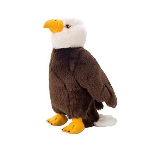 LSSHPZLFC Weißkopfseeadler-Plüschtier, 33 cm, Adler-Plüschstofftier, Realistische Adlerpuppe, Geier, Wilde Tiere, Puppe, Niedliche Kinder, Jungen Und Mädchen von LSSHPZLFC