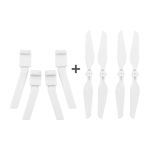 LSZBYHOK 3in1set Propeller Schutz Ring for FI-MI X8 SE X8Pro Faltbare Propeller Fahrwerke RC Quadcopter Teile Zubehör(2in1 White B) von LSZBYHOK