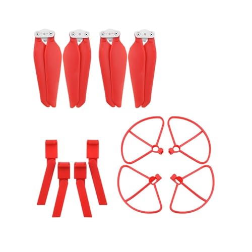 LSZBYHOK 3in1set Propeller Schutz Ring for FI-MI X8 SE X8Pro Faltbare Propeller Fahrwerke RC Quadcopter Teile Zubehör(3in1 red) von LSZBYHOK