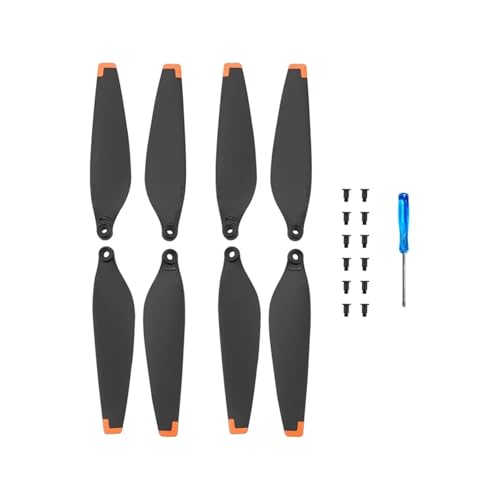 LSZBYHOK 8 Stück Propeller for D-JI Mini 3 Helice Zubehör Weniger Geringere Geräuschreduzierung Schnelle Propellerblätter Quadcopte(Orange) von LSZBYHOK