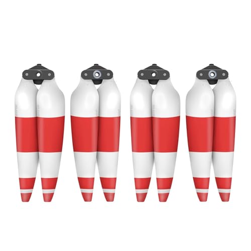 LSZBYHOK Drone Propeller for D-JI AIR 3S/AIR 3 Faltbare Leichte Propeller Klingen Lagerung Drone Zubehör(4pcs Red) von LSZBYHOK