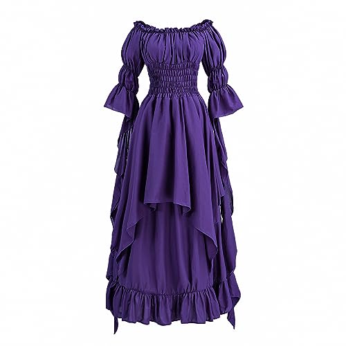 LTAKK Regency-Kleid für Damen, Regency-Kostüm, Empire-Taille, Teeparty, viktorianisches Kleid, Violett, Mittel LTAKK Regency-Kleid für Damen, Regency-Kostüm, Empire-Taille, Teeparty, viktorianisches Kleid, Violett, Mittel von LTAKK