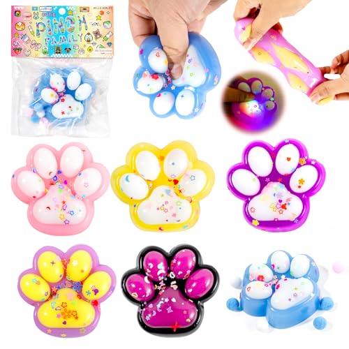 LTFIOON Katzen Pfoten Squishy,6 PCS Squeeze Spielzeug,Cat Paw Squishy,Taba Squishy Cat, Süße Weiche Katzenpfoten Quetschspielzeuge für Kinder und Erwachsene,Squishy Cat Paw für Stressabbau LTFIOON Katzen Pfoten Squishy,6 PCS Squeeze Spielzeug,Cat Paw Squishy,Taba Squishy Cat, Süße Weiche Katzenpfoten Quetschspielzeuge für Kinder und Erwachsene,Squishy Cat Paw für Stressabbau von LTFIOON