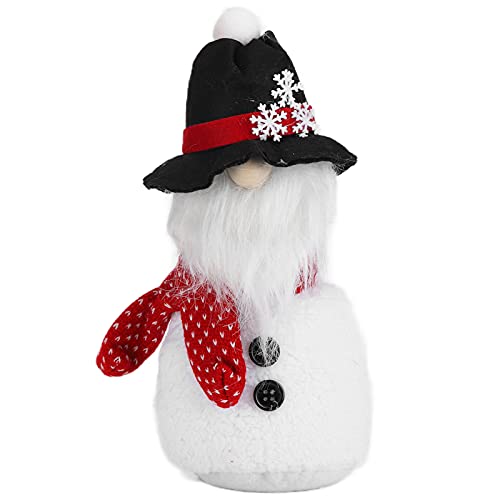 LTSQIN Weihnachtsdekorationsornamente mit Kapuze, innovatives Puppenspielzeug, Innovative weihnachtliche Baumwollpuppenornamente für die Heim-Festival-Dekoration (Snowman doll) von LTSQIN