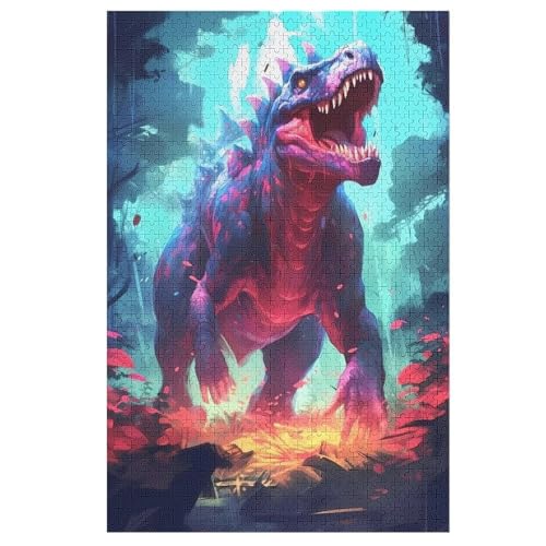 1000 Teile Puzzle Für Jugendliche,Dinosaurier Puzzles,Erwachsenenpuzzle,Holzpuzzles,Dekompressionsspiel,Spielzeugpuzzles 78×53cm von LTTTT