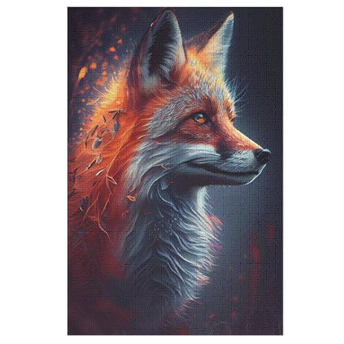 1000 Teile Puzzle Für Jungen Und Mädchen, Standard-Puzzles Fuchs, Familienspiele, 78×53cm von LTTTT