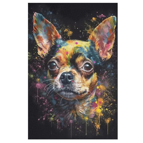 1000 Teile Puzzle Für Jungen Und Mädchen, Standard-Puzzles Süßer Hund, Familienspiele, 78×53cm von LTTTT