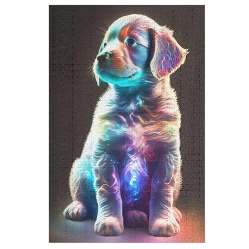 1000 Teile Puzzle Für Jungen Und Mädchen, Standard-Puzzles Süßer Hund, Familienspiele, 78×53cm von LTTTT