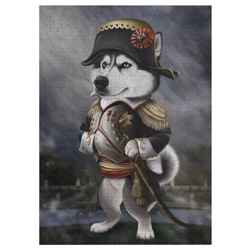 300 Teile Puzzle Für Erwachsene, Husky -Puzzles, Kinder HolzPuzzle, Kreatives Puzzle, Geschenk Für Freunde Und Familie 42×30cm von LTTTT