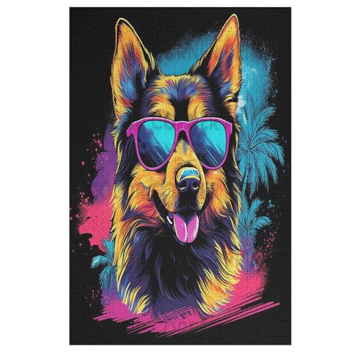 Deutscher Schäferhund Holzpuzzle - 1000 Teiliges Jigsaw Knobelspiel - Puzzle Für Erwachsene & Kinder - Outdoor & Reisespielzeug 78×53cm Deutscher Schäferhund Holzpuzzle - 1000 Teiliges Jigsaw Knobelspiel - Puzzle Für Erwachsene & Kinder - Outdoor & Reisespielzeug 78×53cm von LTTTT