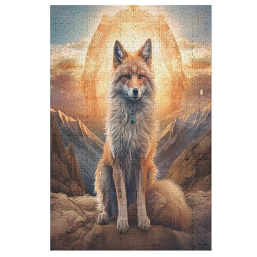 Fuchs Holzpuzzle 1000 Teile, Knobelspiele Für Erwachsene, Teenager, Puzzles Unmögliche - Kinder Puzzle Zimmer Deko 78×53cm Fuchs Holzpuzzle 1000 Teile, Knobelspiele Für Erwachsene, Teenager, Puzzles Unmögliche - Kinder Puzzle Zimmer Deko 78×53cm von LTTTT
