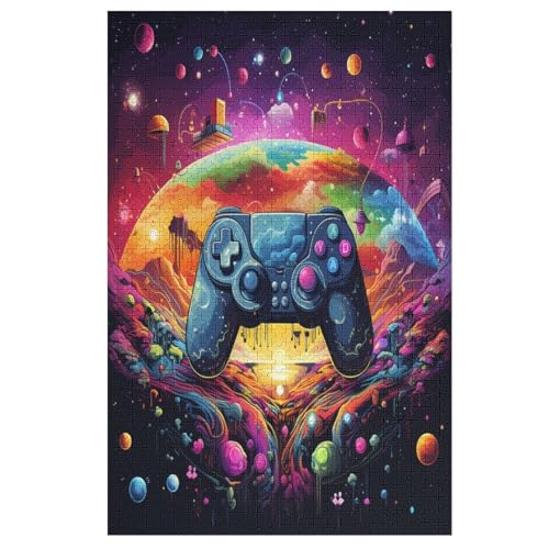 Gamepad Puzzle, Puzzles Für Erwachsene Kinder, 1000 Teile Holzpuzzle, Für Jugendliche & Erwachsene Herausforderungsspielzeug 78×53cm von LTTTT