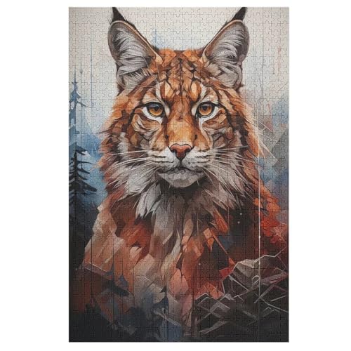 Katze Holzpuzzle Erwachsene - 1000 Teiliges Jigsaw Knobelspiel - Puzzle Für Erwachsene & Kinder - Outdoor & Reisespielzeug 78×53cm von LTTTT