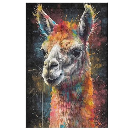 Puzzle 1000 Teile Alpaka Holzpuzzle Für Erwachsene Lernspiel Herausforderungsspielzeug The Puzzles Für Erwachsene Kinder 78×53cm Puzzle 1000 Teile Alpaka Holzpuzzle Für Erwachsene Lernspiel Herausforderungsspielzeug The Puzzles Für Erwachsene Kinder 78×53cm von LTTTT