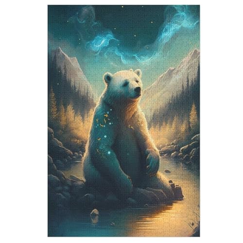 Puzzle Bär Puzzles, 1000-teiliges Holzpuzzle, Geeignet Für Erwachsene Und Kinder Ab 12 Jahren, Tolles Geschenk 78×53cm Puzzle Bär Puzzles, 1000-teiliges Holzpuzzle, Geeignet Für Erwachsene Und Kinder Ab 12 Jahren, Tolles Geschenk 78×53cm von LTTTT