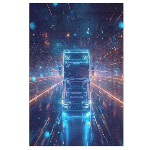 Puzzle Für Erwachsene 1000 Teiliges LKW Puzzles Für Erwachsene Holzbrettpuzzles Denksportaufgaben Für Erwachsene 78×53cm Puzzle Für Erwachsene 1000 Teiliges LKW Puzzles Für Erwachsene Holzbrettpuzzles Denksportaufgaben Für Erwachsene 78×53cm von LTTTT