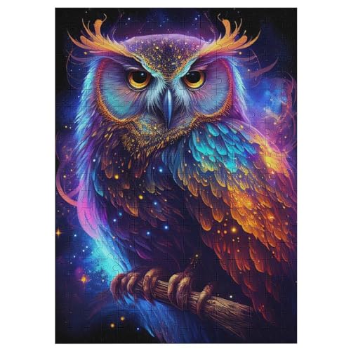 Puzzle Für Erwachsene 300 Teiliges Nebeleule Puzzles Für Erwachsene Holzbrettpuzzles Denksportaufgaben Für Erwachsene 42×30cm von LTTTT