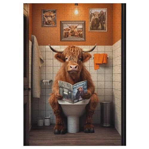 Puzzles Für Erwachsene Kuh,300-teilige Puzzle Für Erwachsene Und Kinder Ab 12 Jahren, Holzpuzzles Für Die Heimdekoration, 42×30cm Puzzles Für Erwachsene Kuh,300-teilige Puzzle Für Erwachsene Und Kinder Ab 12 Jahren, Holzpuzzles Für Die Heimdekoration, 42×30cm von LTTTT