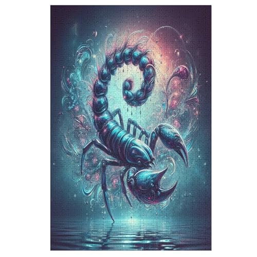 Skorpion Holzpuzzle 1000 Teile Klassische Puzzles Erwachsene Kinder Puzzle DIY Kit Holzspielzeug Einzigartiges Geschenk 78×53cm Skorpion Holzpuzzle 1000 Teile Klassische Puzzles Erwachsene Kinder Puzzle DIY Kit Holzspielzeug Einzigartiges Geschenk 78×53cm von LTTTT