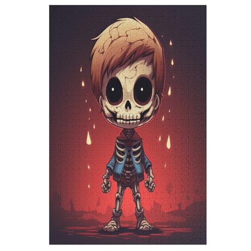 Totenkopf Boy -Puzzle, 1000 Teile,Holzpuzzle Für Erwachsene Kinder, Lustiges Spielzeug, Denkspiel, Bildungsspiel, 78×53cm Totenkopf Boy -Puzzle, 1000 Teile,Holzpuzzle Für Erwachsene Kinder, Lustiges Spielzeug, Denkspiel, Bildungsspiel, 78×53cm von LTTTT