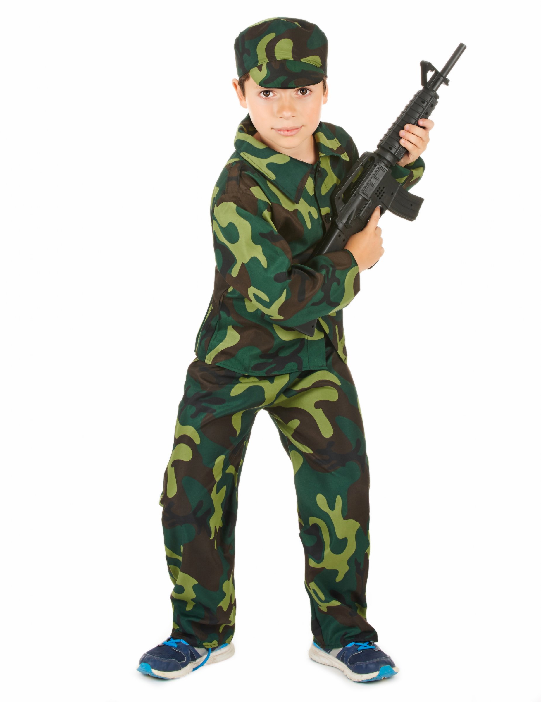 Militär-Kinderkostüm Soldaten Kostüm camouflage von KARNEVAL-MEGASTORE