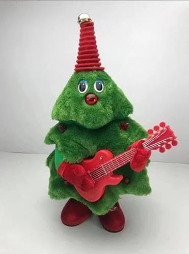 Christmas Electric Plush Toys, Weihnachts-elektrische Musik-Puppe, Weihnachten Elch Plüsch Kuscheltiere, Singender und Tanzender Weihnachtsbaum, Weihnachten Plüschtier mit Musik und Lichtern (C) von LUCKKY