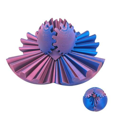 GearSphere - The Whirling Wonder Fidget Gear Ball, Gear Ball 3D-Gedruckter Gear Ball Spin Ball oder Würfel-Zappelspielzeug, 3D-Gedruckter Ball Stressabbau-Zappelspielzeug, Schreibtischspielzeug (A) von LUCKKY