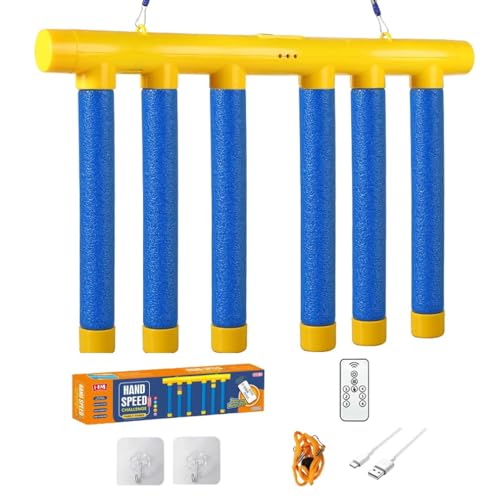 LUCKKY Catching Sticks Game Reaction Training Toy, Fangstöcke Spiel Reaktionstraining Spielzeug, Stöckchen werfen Spiel, Hand-Auge-Koordinationstraining, Drop Catch Win Spiel (Blau) von LUCKKY